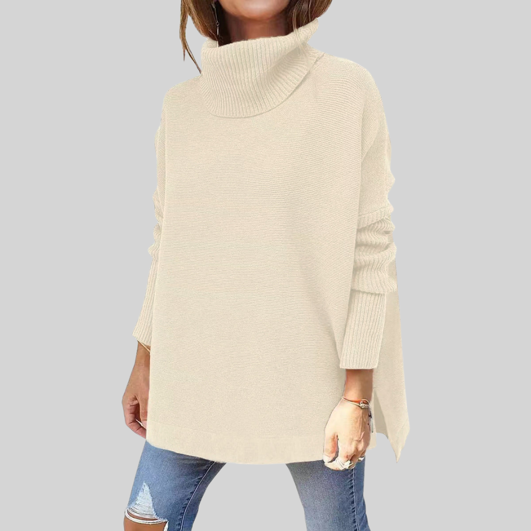 Belvenza | Pullover Oversize in Maglia con Collo Alto