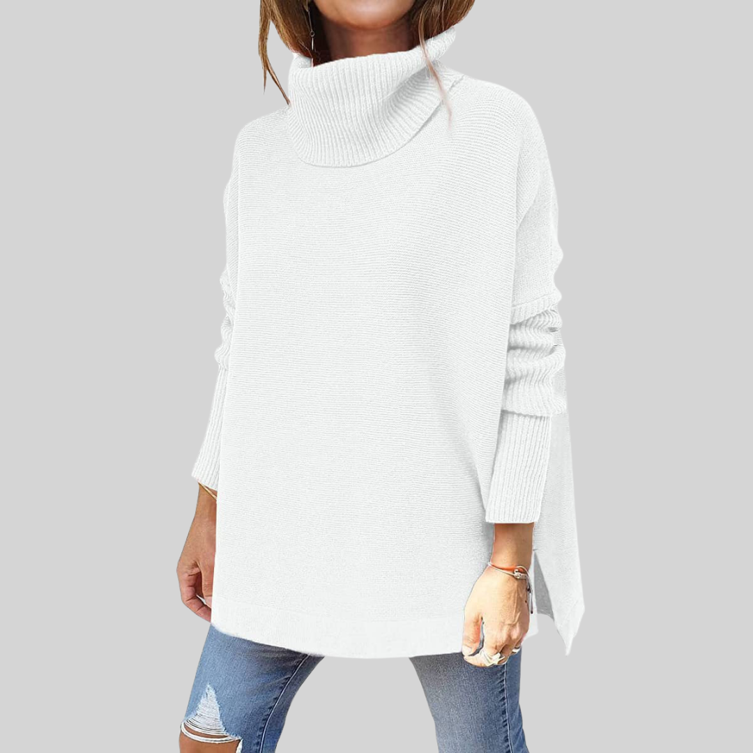 Belvenza | Pullover Oversize in Maglia con Collo Alto