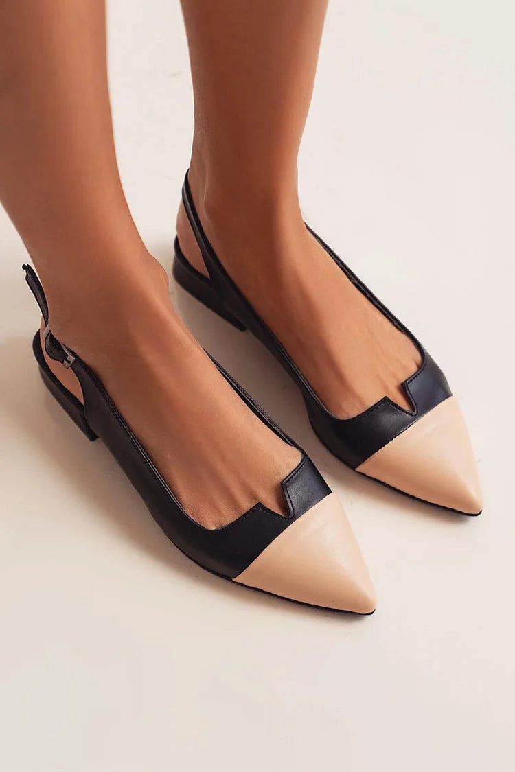Belvenza | Scarpe da Balletto Bicolor con Punta