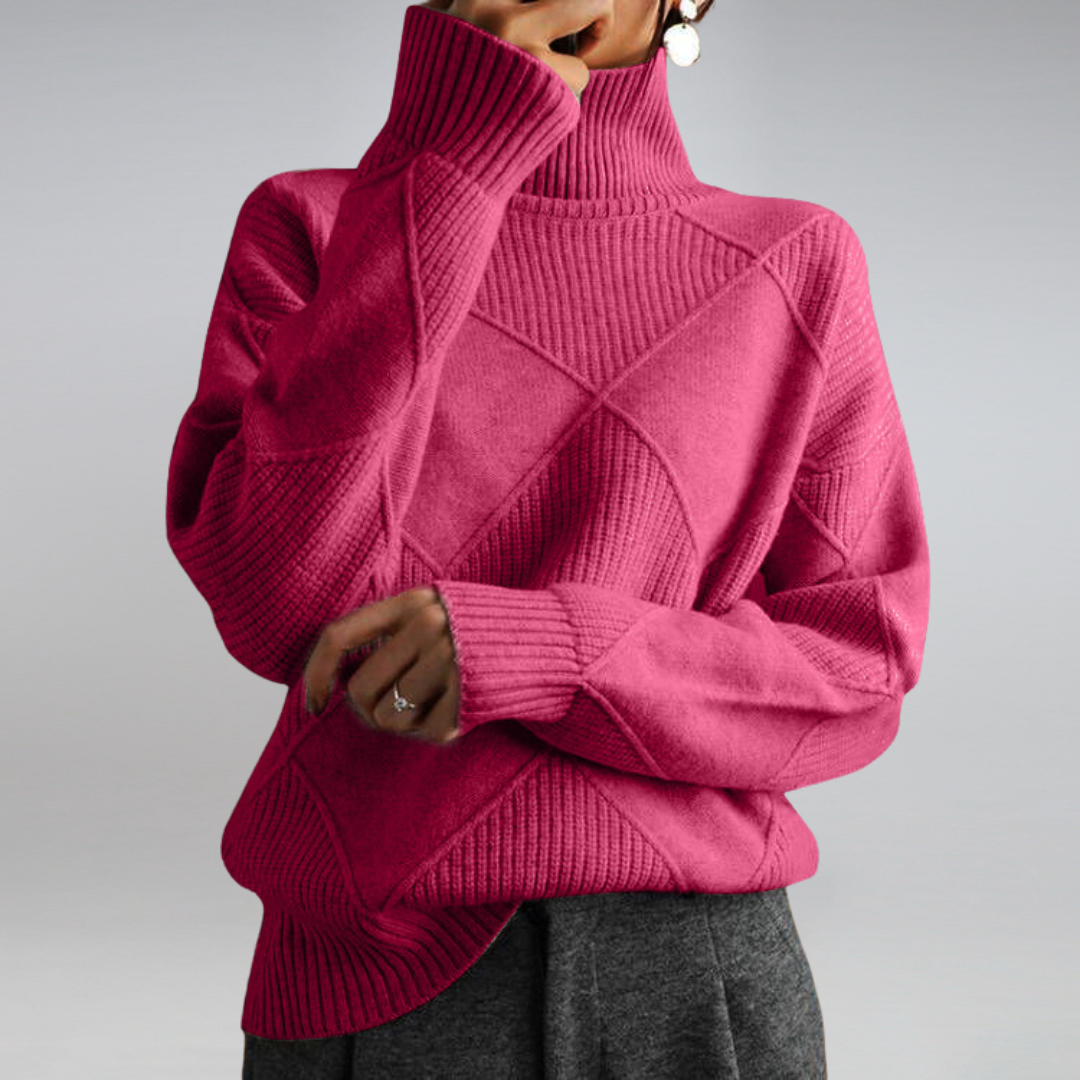 Belvenza | Maglione Morbido in Cashmere Beige