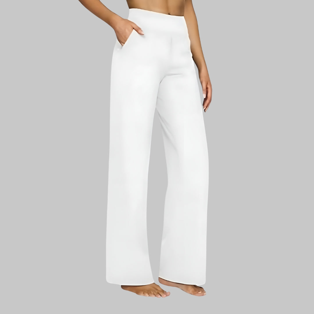 Belvenza | Pantaloni Eleganti in Jersey Nero