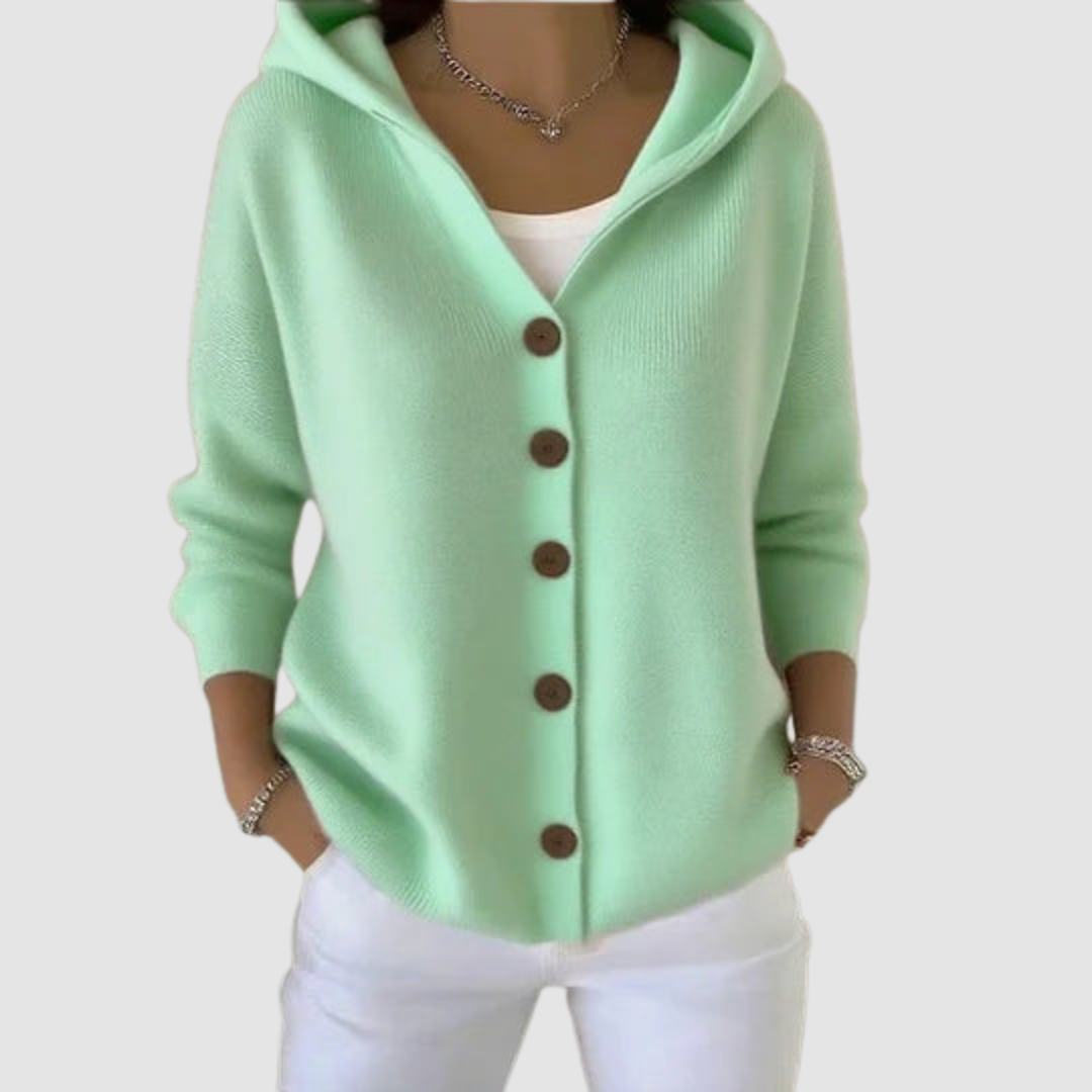 Belvenza | Giacca a Maglia con Cappuccio Premium