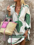 Belvenza | Vestito Mini Tropicale con Stampa Unica