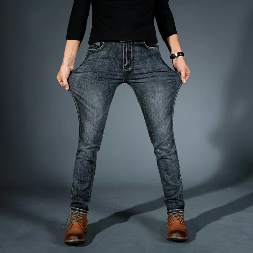 Belvenza | Jeans Stretch in Denim Blu Premium