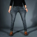 Belvenza | Jeans Stretch in Denim Blu Premium