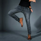 Belvenza | Jeans Stretch in Denim Blu Premium
