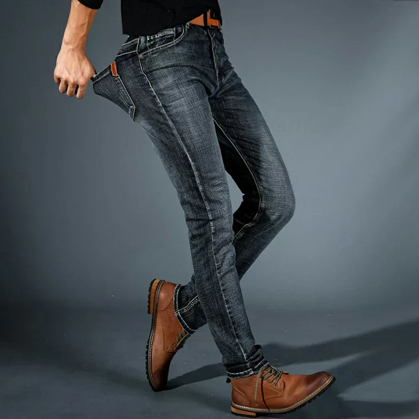 Belvenza | Jeans Stretch in Denim Blu Premium