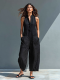 Belvenza | Jumpsuit Estivo Leggero in Tessuto Morbido