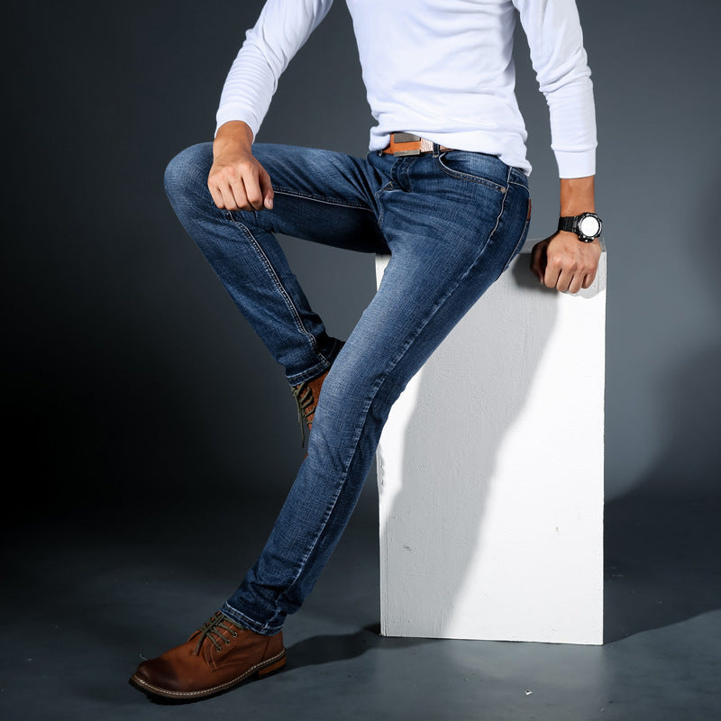 Belvenza | Jeans Stretch in Denim Blu Premium