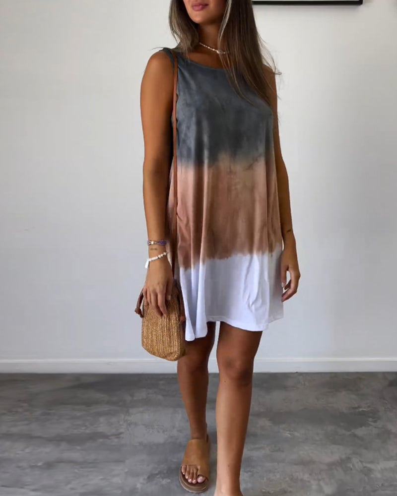 Belvenza | Vestito Gradient in Stile Tie Dye