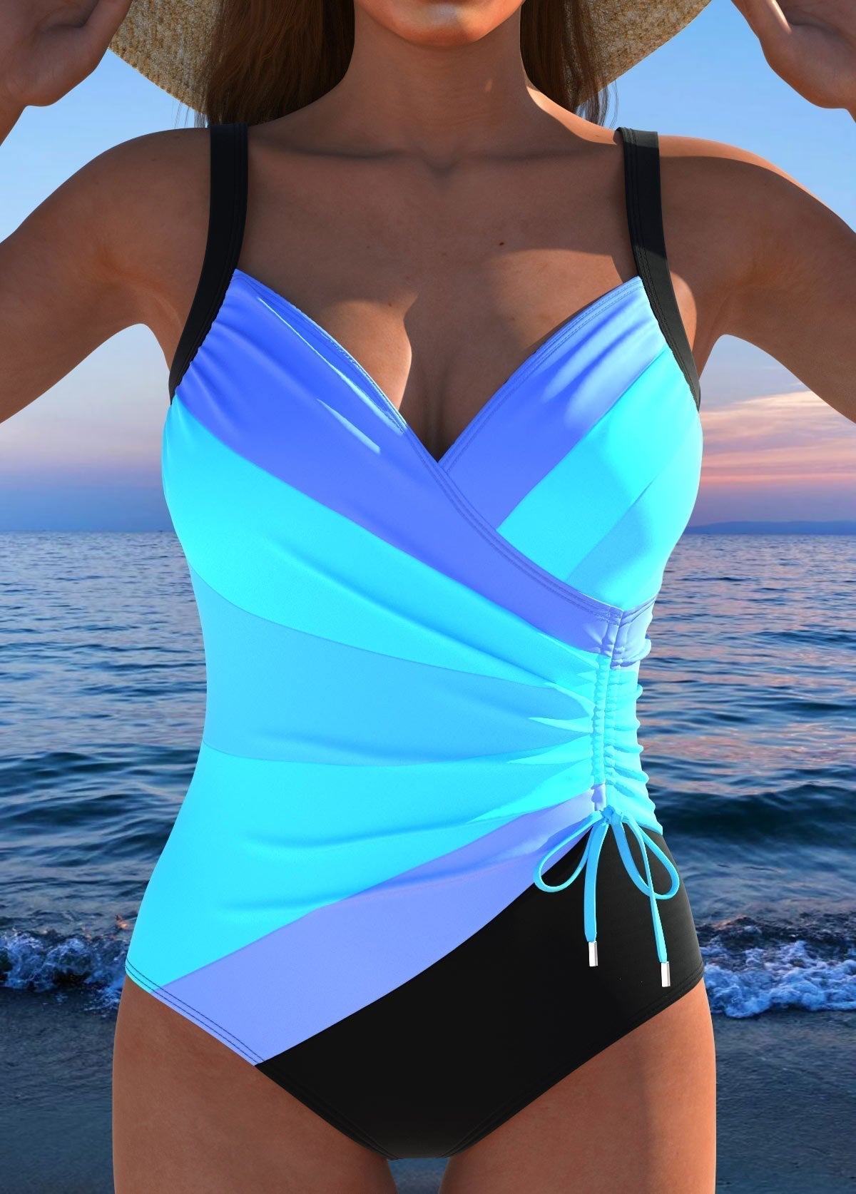 Belvenza | Costume da Bagno Avvolgente Lussuoso con Stampa Colorata