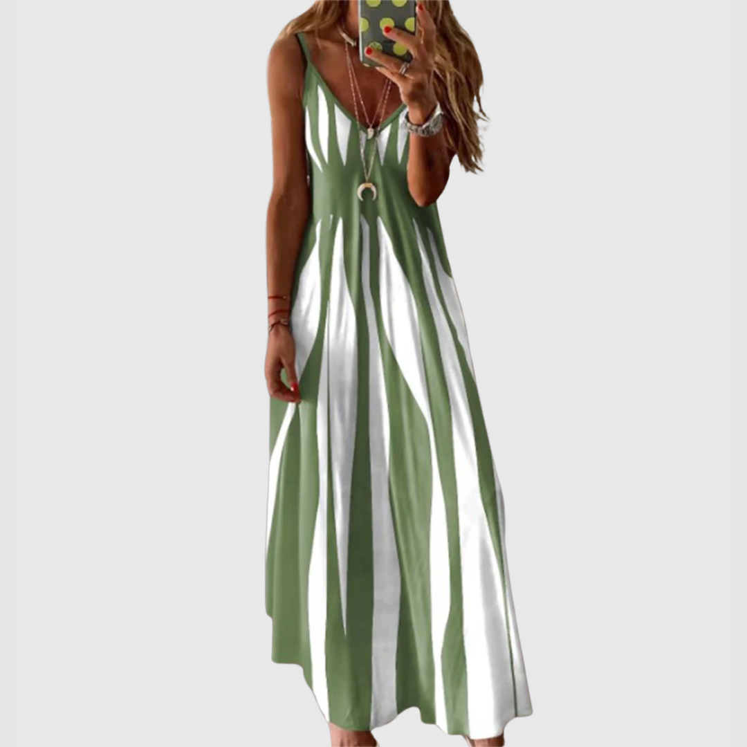 Belvenza | Abito a Righe Elegante