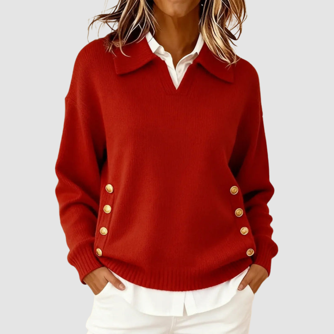 Belvenza | Maglione Elegante in Cashmere Grigio