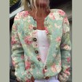 Belvenza | Cardigan Elegante in Maglia Grigia
