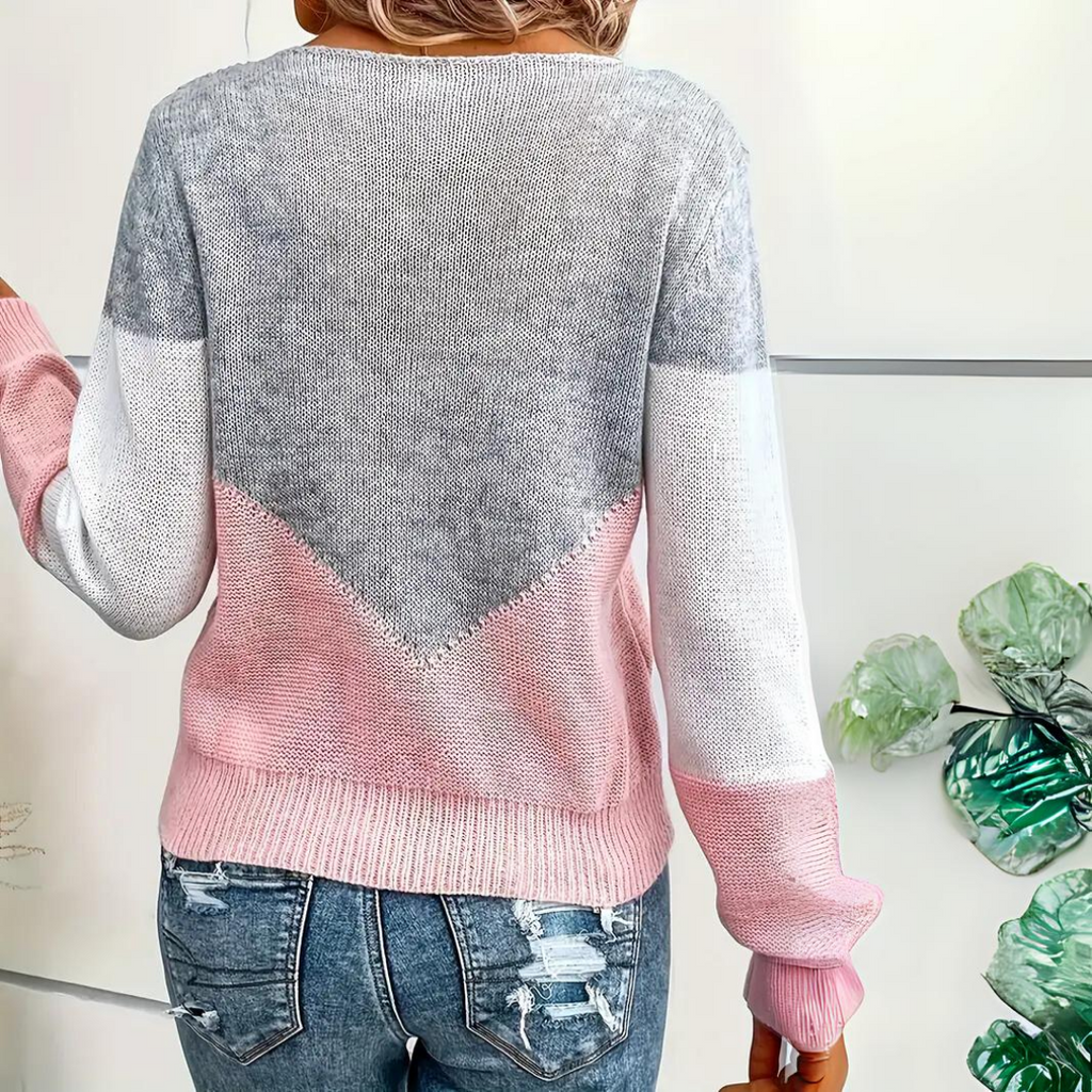 Belvenza | Maglione Elegante in Lana Grigia