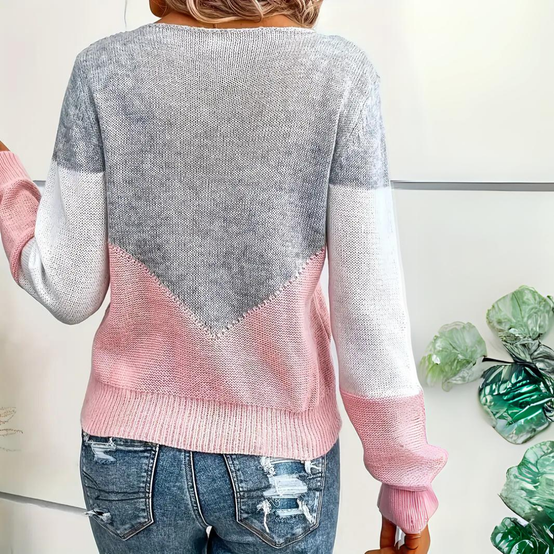 Belvenza | Maglione Elegante in Lana Grigia