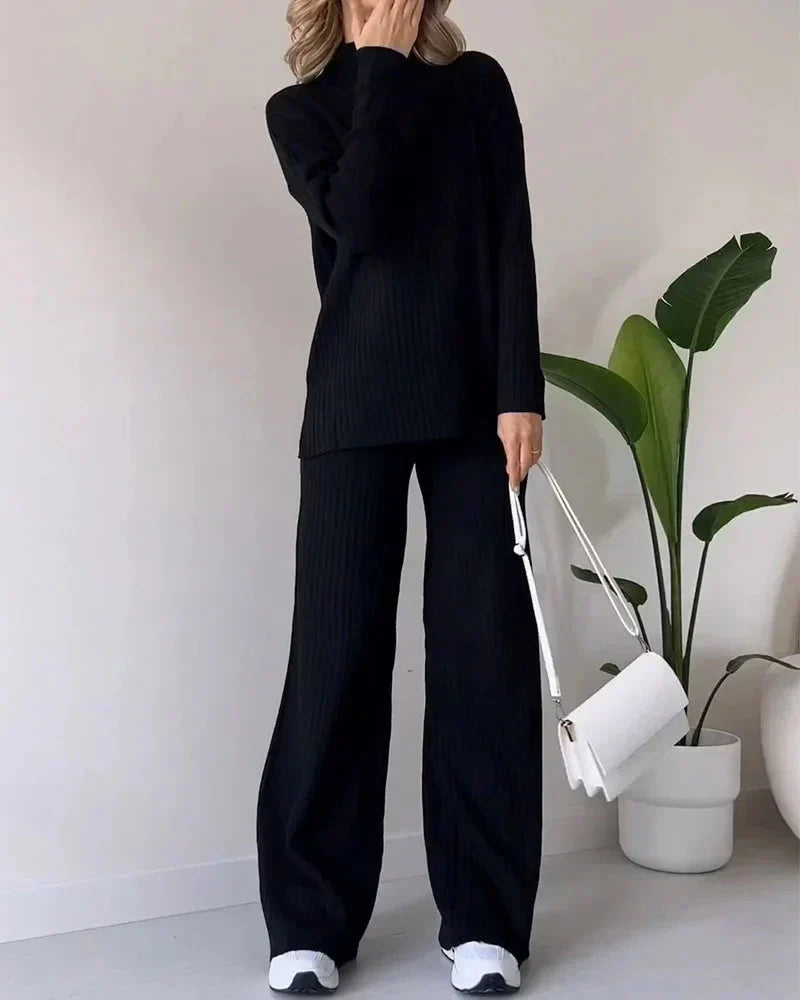 Belvenza | Set Essenziale con Maglione Coordinato Grigio