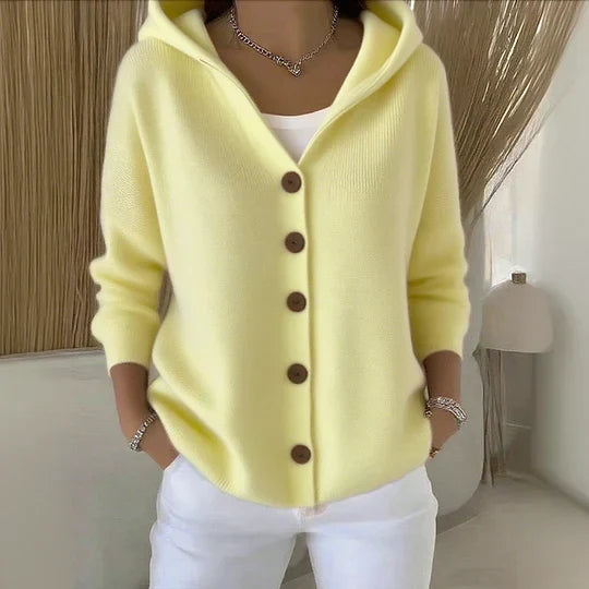 Belvenza | Cardigan Elegante in Maglia Morbida Color Grigio