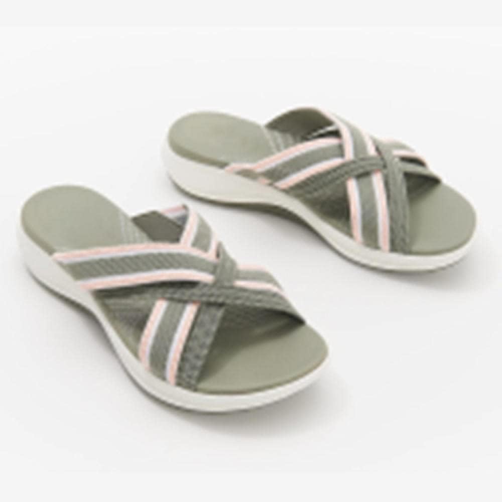 Belvenza | Sandali Cross-Slide Comfort Beige