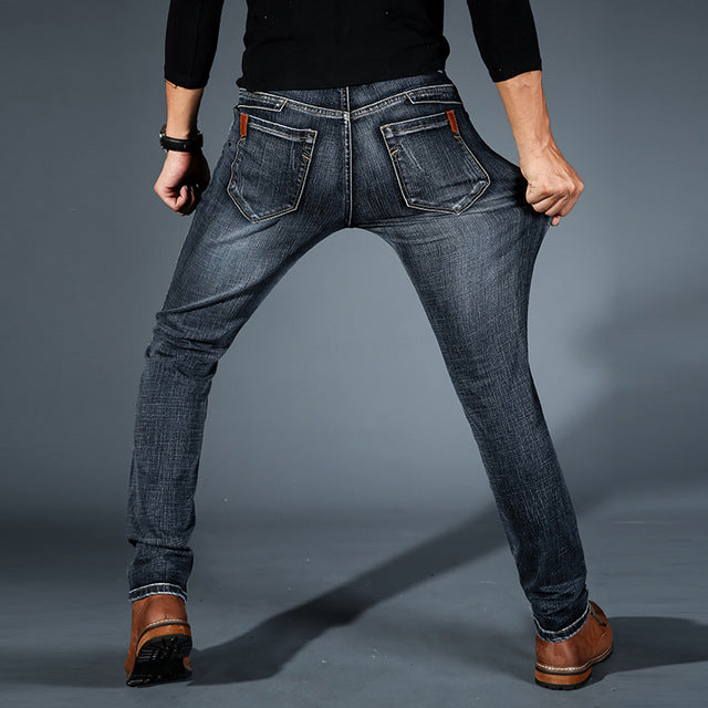 Belvenza | Jeans Stretch in Denim Blu Premium