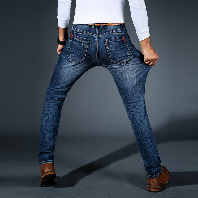 Belvenza | Jeans Stretch in Denim Blu Premium