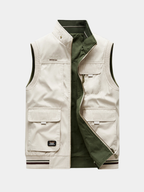 Belvenza | Gilet Utility Premium in Tessuto Nero