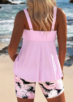 Belvenza | Tankini Floreale con Pantaloni Corti