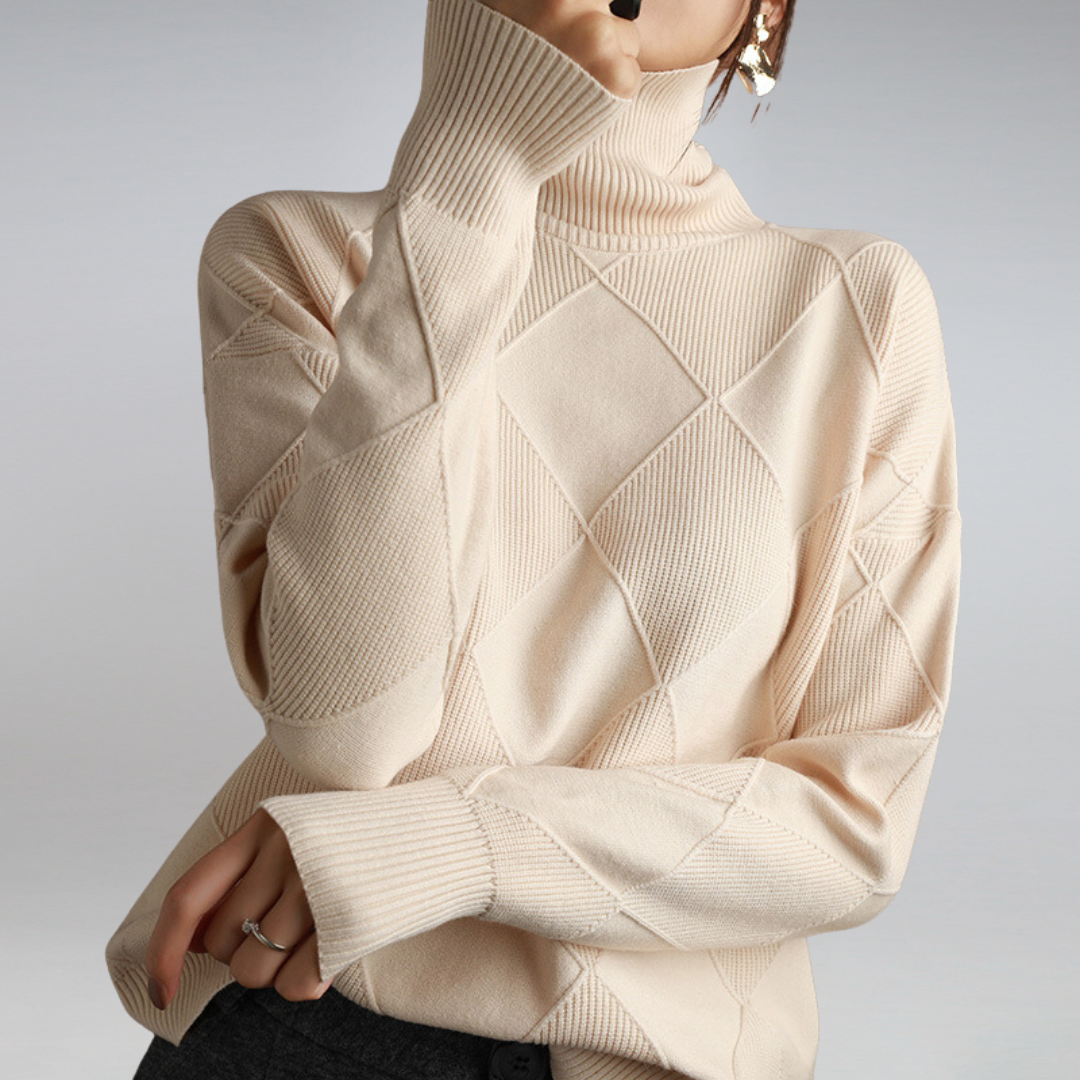 Belvenza | Maglione Morbido in Cashmere Beige