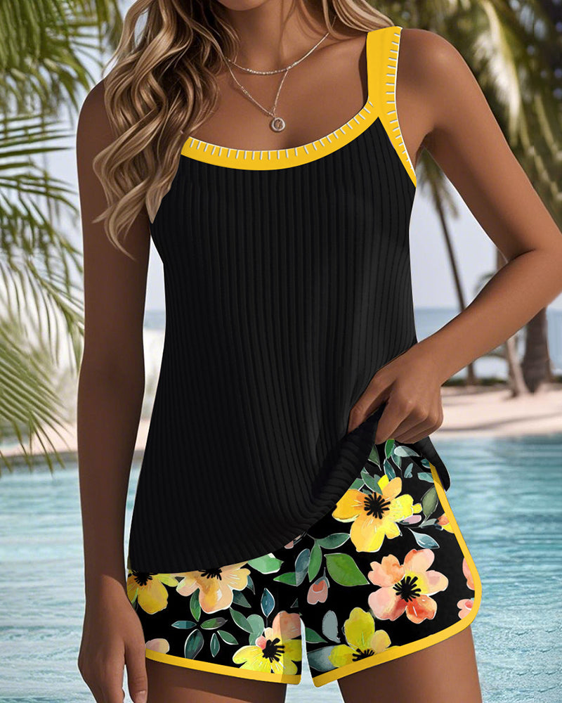Belvenza | Set Tankini Elegante a Due Pezzi