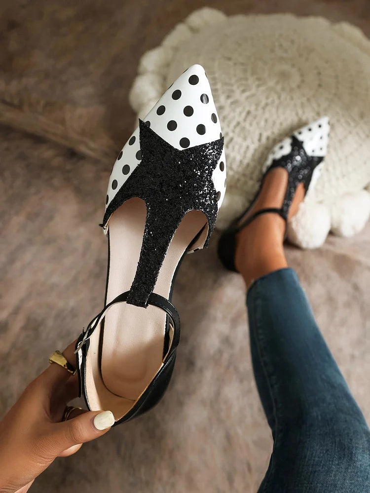 Belvenza | Ballerina T-Bar con Fantasie
