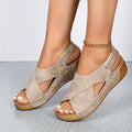 Belvenza | Sandali Ergonomici Beige Celia