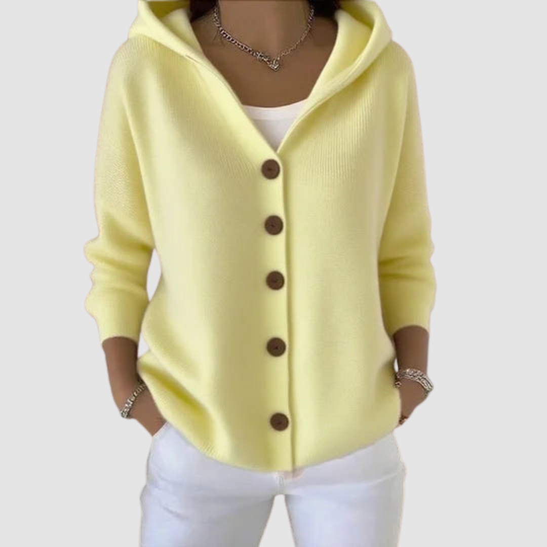 Belvenza | Giacca a Maglia con Cappuccio Premium