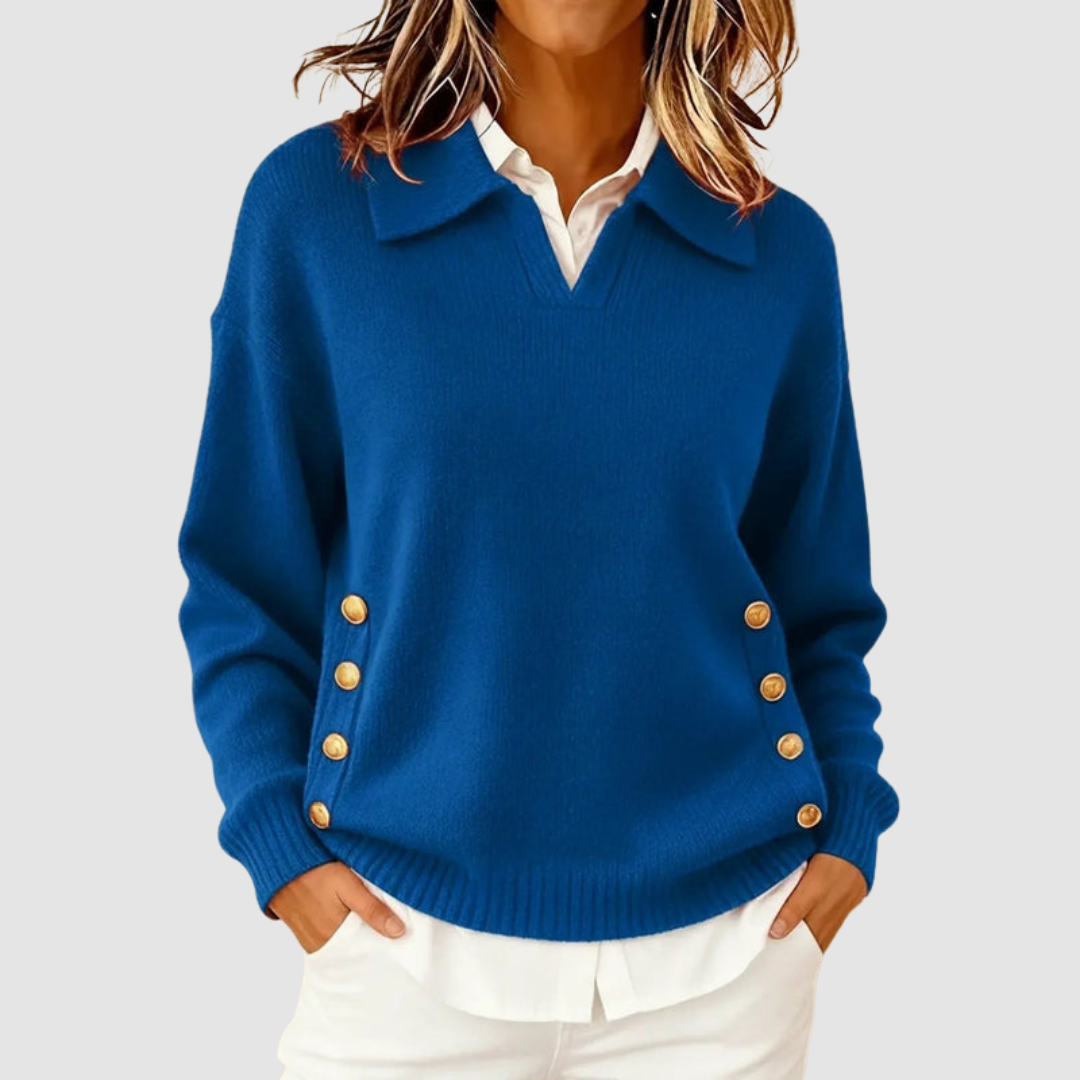 Belvenza | Maglione Elegante in Cashmere Grigio