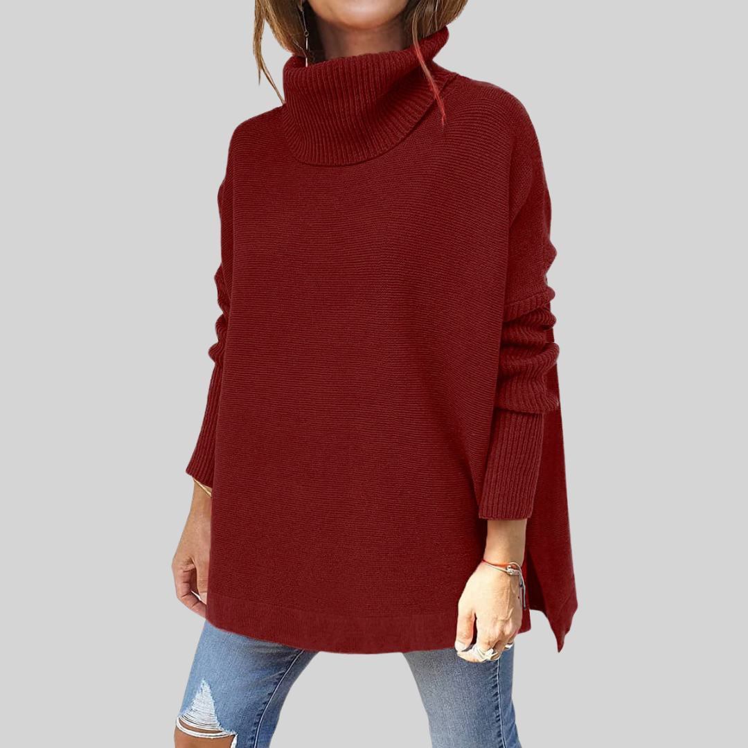 Belvenza | Pullover Oversize in Maglia con Collo Alto