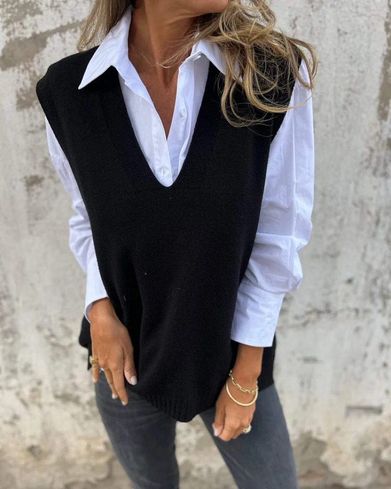 Belvenza | Gilet Comodo in Tessuto Leggero