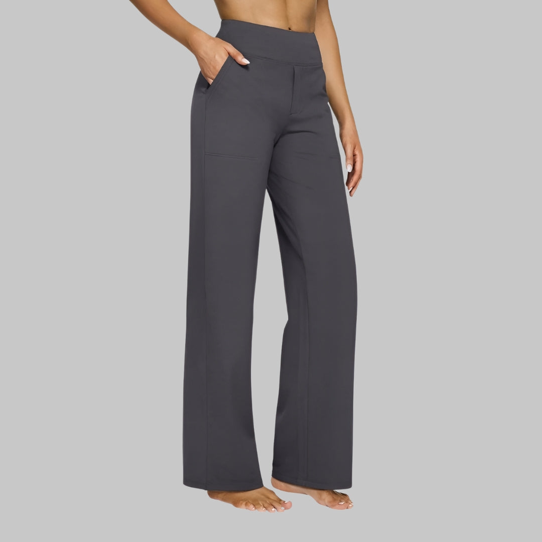 Belvenza | Pantaloni Eleganti in Jersey Nero