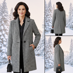 Belvenza | Cappotto Lungo in Tessuto Elegante