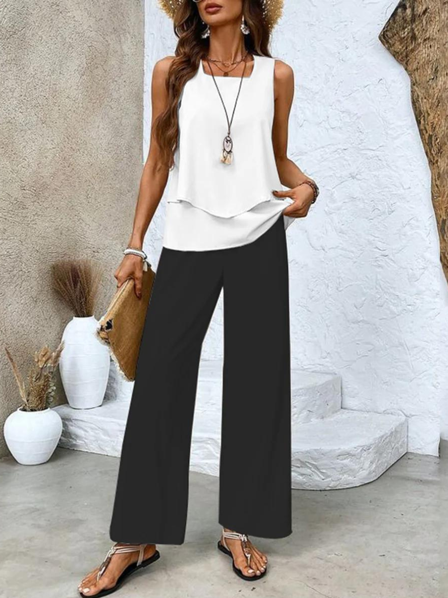 Belvenza | Set Estivo Elegante in Tessuto Leggero