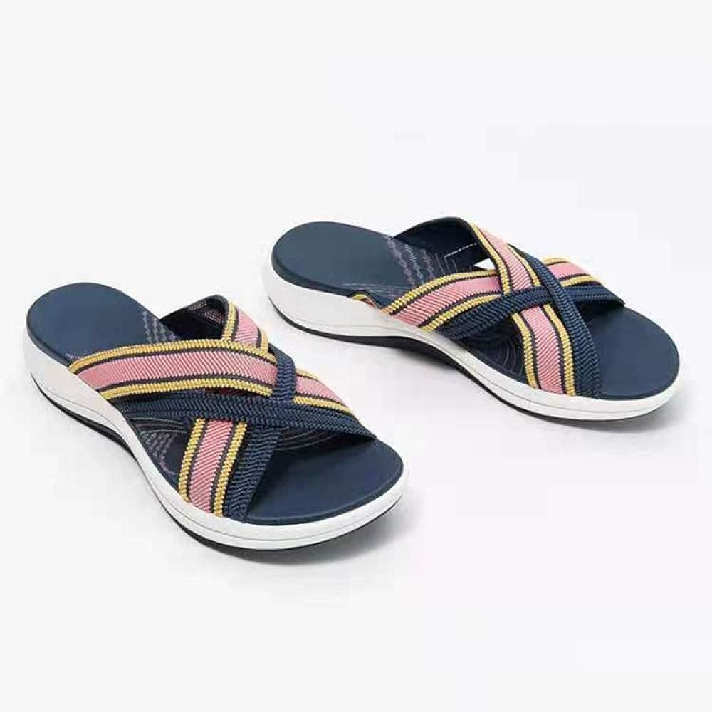 Belvenza | Sandali Cross-Slide Comfort Beige