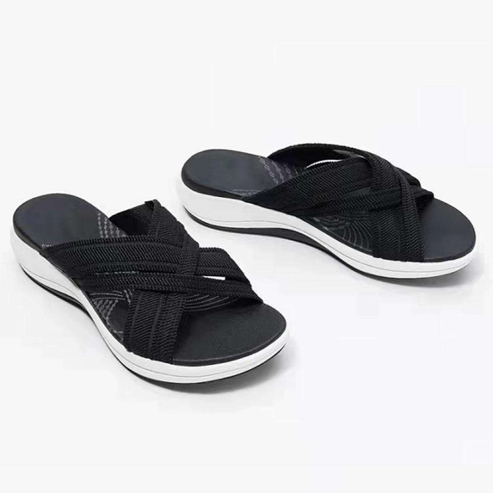 Belvenza | Sandali Cross-Slide Comfort Beige