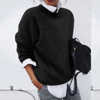 Belvenza | Maglione Elegante in Lana Grigia