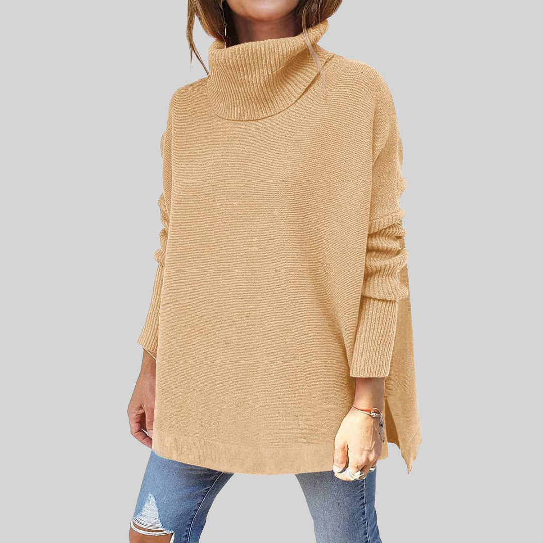 Belvenza | Pullover Oversize in Maglia con Collo Alto