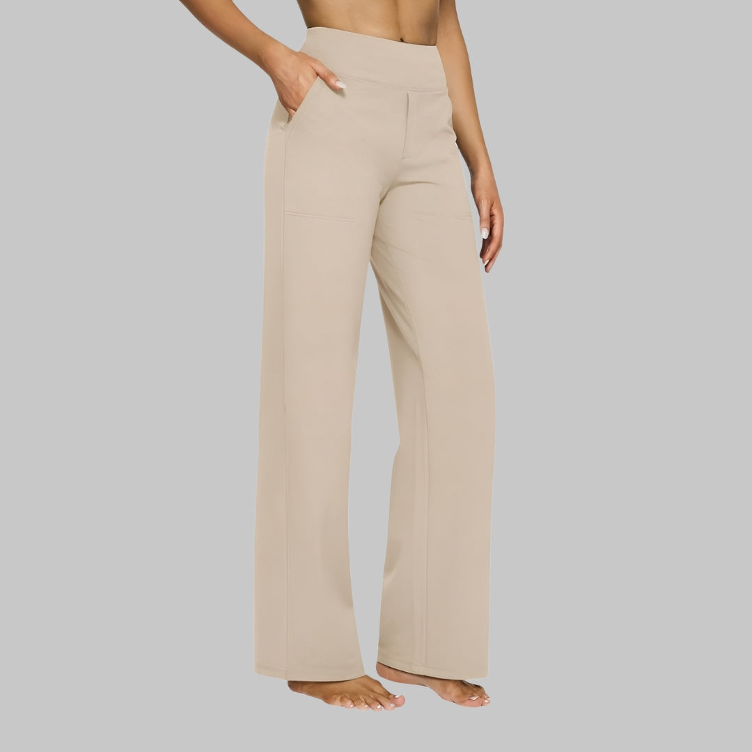 Belvenza | Pantaloni Eleganti in Jersey Nero