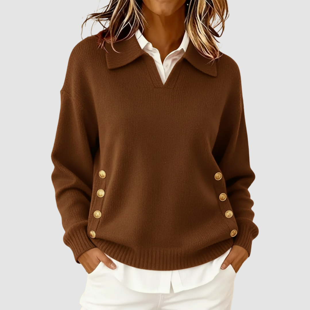 Belvenza | Maglione Elegante in Cashmere Grigio