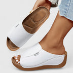 Belvenza | Sandali Eleganti in Pelle Sintetica Bianco