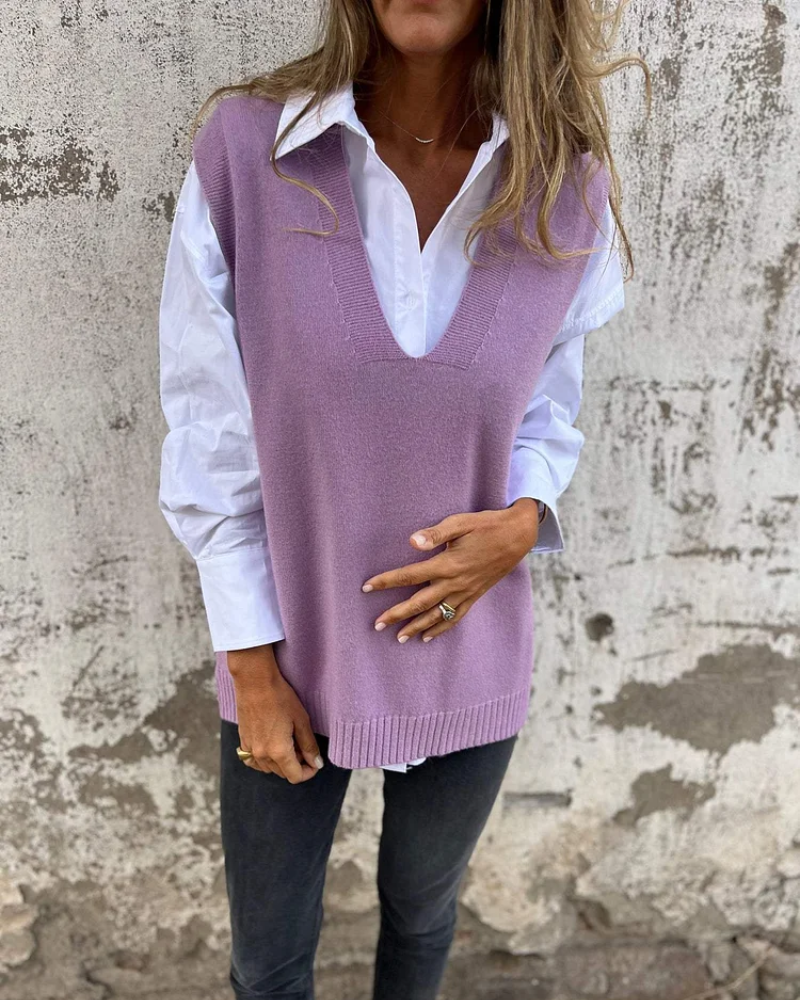 Belvenza | Gilet Comodo in Tessuto Leggero