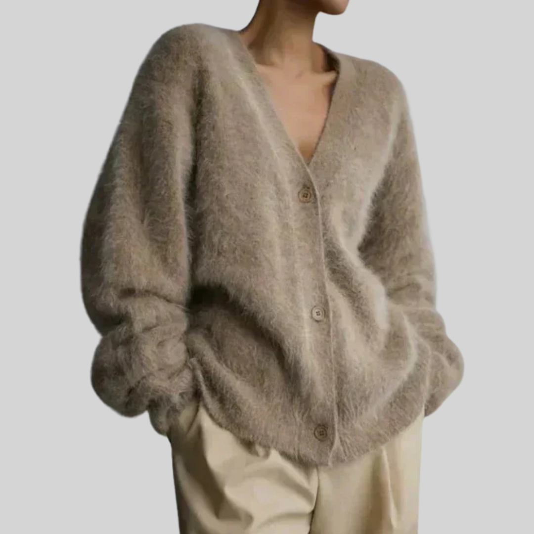 Belvenza | Pullover Elegante in Maglia Grigia