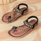 Belvenza | Sandali Eleganti Decorati Beige