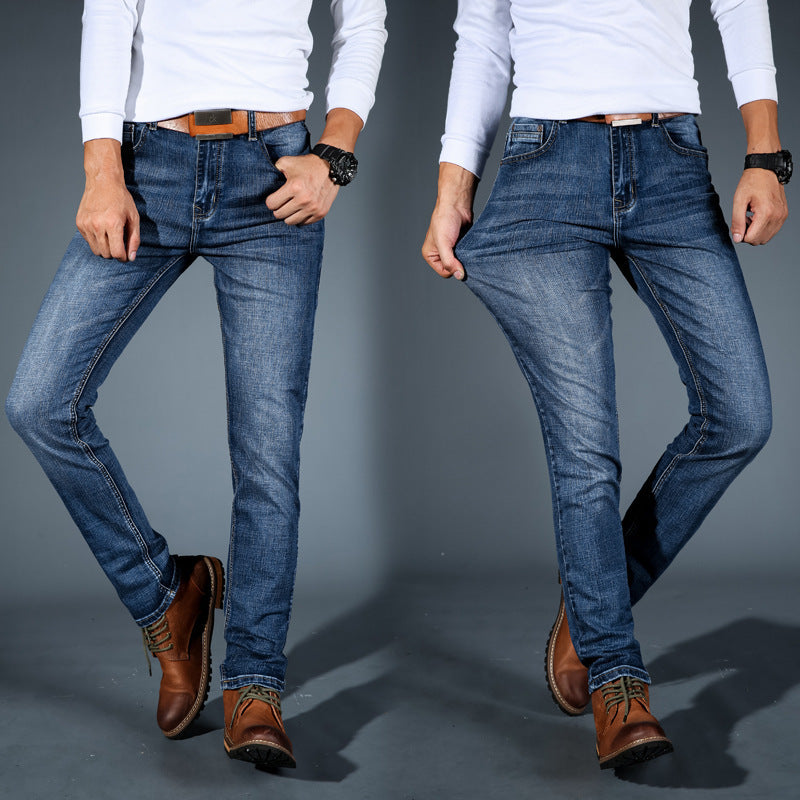 Belvenza | Jeans Stretch in Denim Blu Premium