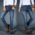 Belvenza | Jeans Stretch in Denim Blu Premium